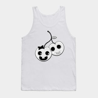 B&W Cherry Love Tank Top